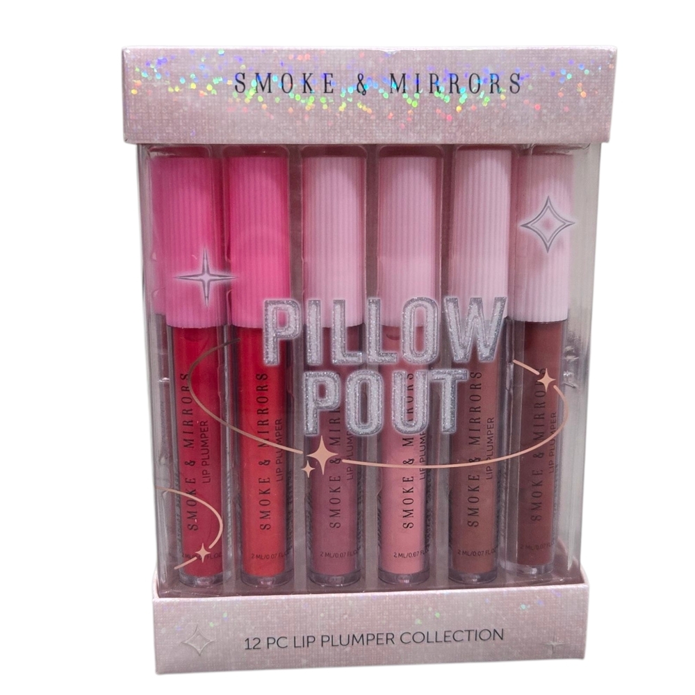 12pc Smoke & Mirrors Pillow Pout Lip Plumper Set NIB Gift Set